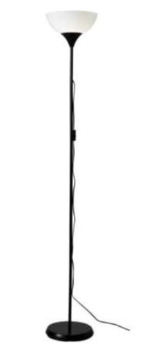 Floor Uplight Lamp, 69-Inch, Black/White 1