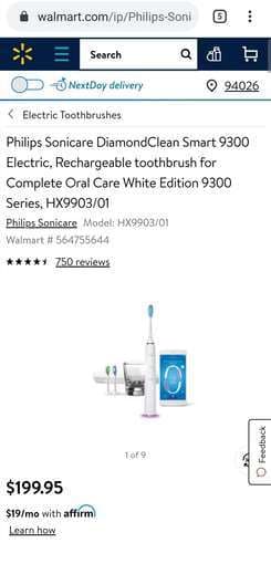 Brand New Philips Sonicare 9300 DiamondCleanSmart electric toothbrush 3