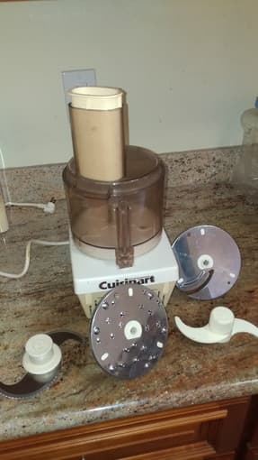 Free Cuisinart food processor with attachments. 1