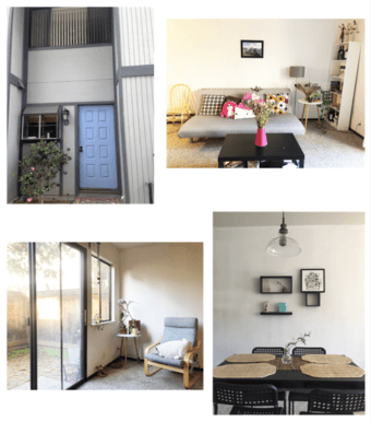 1038-ft2 Two BR Townhouse in Palo Alto near Stanford 1