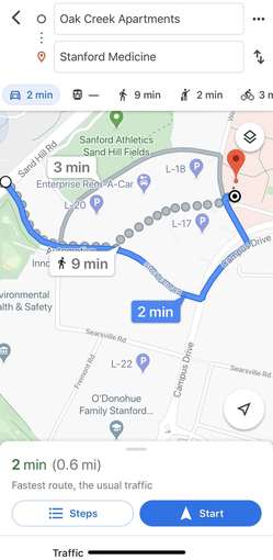 【10 min walk to Stanford】Oak Creek Apartment bedroom available now 1