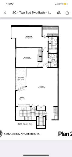 Sublease in Oak Creek 2B/2BA May to Late June 1