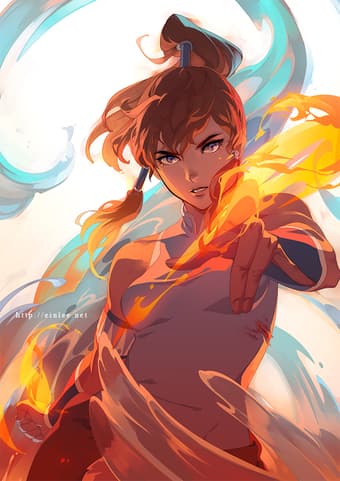 Korra Art Print by Ein Lee, 8.5" x 11" 1