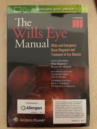Intro Ophthalmology Books: Wills Eye (+ebook), Practical Ophthalmology 1