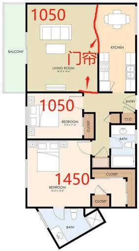 Mountain View Melrose apts 2b2b 公寓招女室友 1