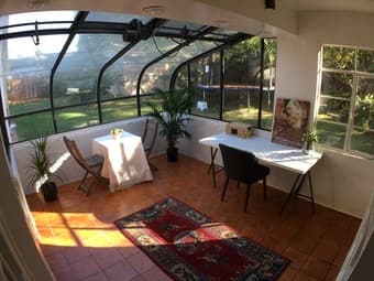 Fully furnished studio and bonus office/sunroom – with all utilities 4