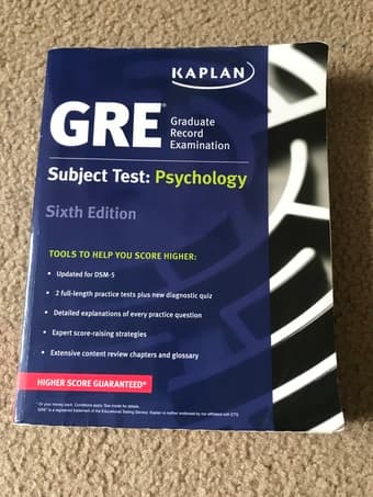 GRE Kaplan and Princeton Review Psychology Subject Test Prep books! 1