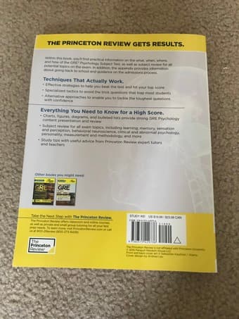 GRE Kaplan and Princeton Review Psychology Subject Test Prep books! 4