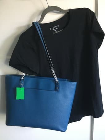 Michael Kors Blue Leather Purse 1