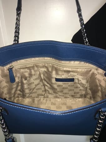 Michael Kors Blue Leather Purse 2
