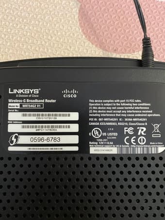 Linksys router 2