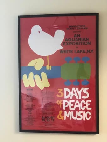 Framed woodstock poster 1
