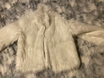 White fur coat 1
