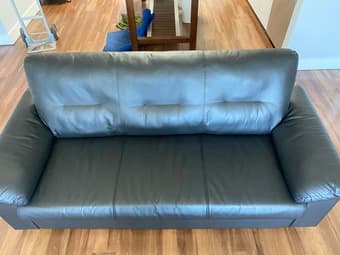 Free IKEA Black Couch 1