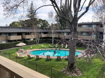 Converted living room with shared bathroom in Palo Alto 3