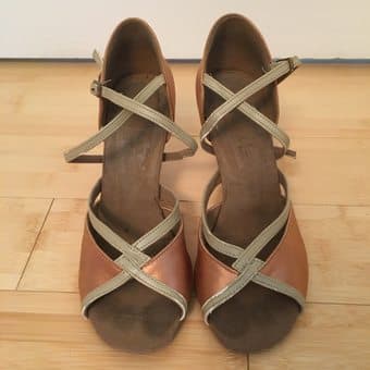 Ballroom Dance Shoes, Size 8, Used 1
