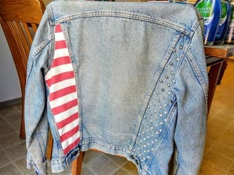 Jerry Only & Marky Ramone autographed denim 1