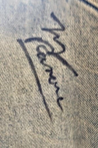 Jerry Only & Marky Ramone autographed denim 2