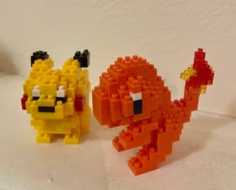Nanoblock - Golden Gate Bridge / Lab Dog / Pikachu & Charmander 4