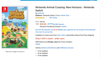 Animal Crossing for Switch (Brand new, sealed) 1