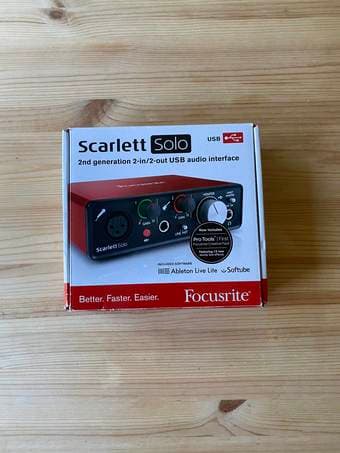 Scarlett Solo Gen 2 USB Audio Interface 1