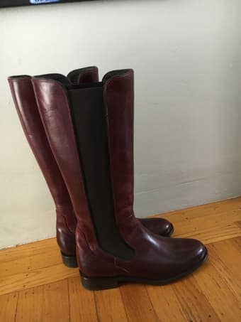 Tall leather women’s boots, US size 9.5, brand new! 1