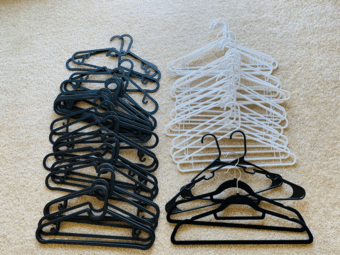 I  am selling standard plastic hangers 30 for $ 5 1