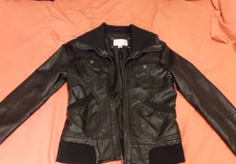 Faux leather jackets size small 1