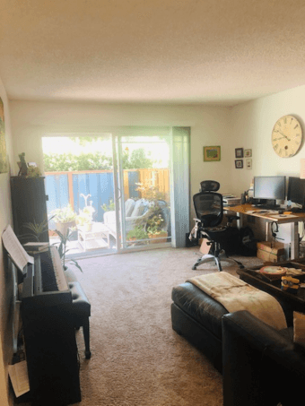 2 Bedroom 1 bath, 1st floor apartment @ 416 Boynton Ave, West San Jose 1