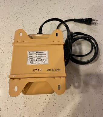 Japanese Voltage Converter 1500W 2