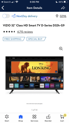 Brand new 32’’ VIZIO smart TV 1