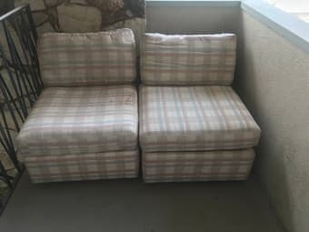 Comfy 2-piece loveseat for pickup in RWC 1