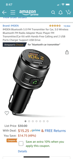 Bluetooth Transmitter for Car 1