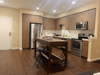 Master bedroom in new 2b2b Mountain View apartment for rent 2