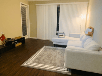 Master bedroom in new 2b2b Mountain View apartment for rent 3