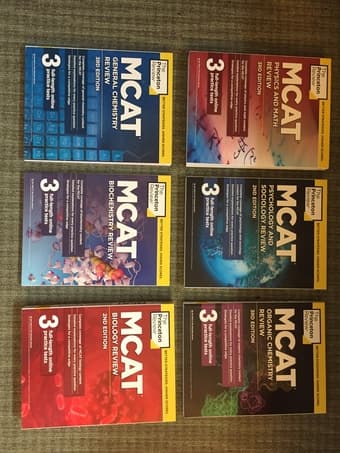 Brand new, unused MCAT books (Princeton review) 1