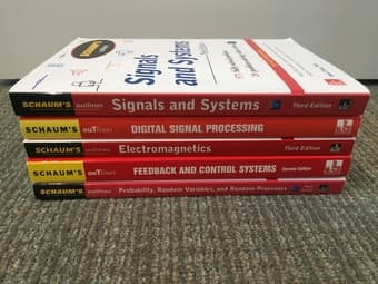 Engineering books on basic concepts (schaum’s outlines) 1