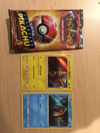 Limited edition detective pikachu pokemon cards 1