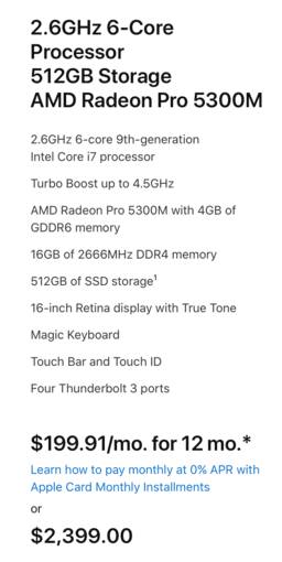 Brand New MacBook Pro 16 inch 2020 4