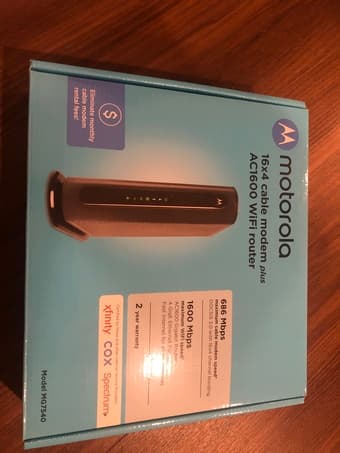 Motorolla modem+router MG7540 perfect for xfinity and others 1