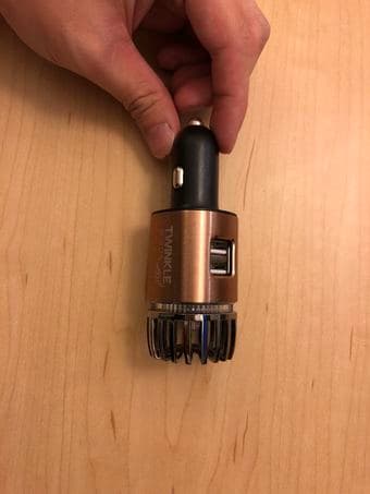 TWINKLE BIRDS Car Air Purifier Ionizer with Cigarette USB charger 2