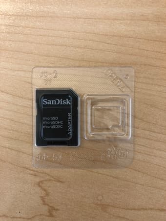 SanDisk MicroSD to SD Memory Card Adapter (MICROSD-Adapter), Black 1