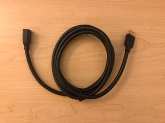 AmazonBasics High-Speed Male to Female HDMI Extension Cable 6 Feet 1