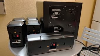 YAMAHA 5.1 Channel Home Theater Speakers (NS-SP1800BL) [Excellent] 2