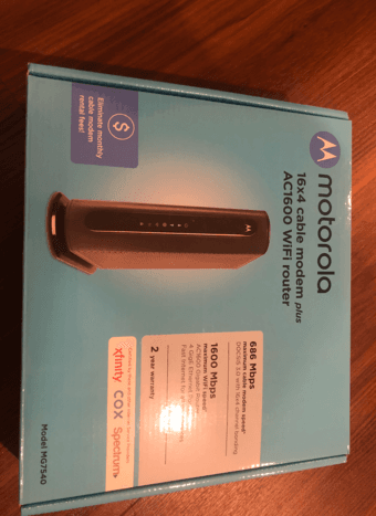 Motorolla modem+router MG7540 perfect for xfinity and others 1
