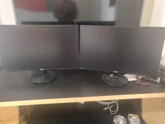 two ASUS VN247H-P monitors 1