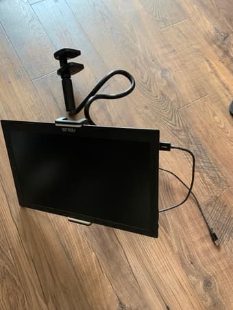 IKEA SYMFONISK DESK LAMP + SPEAKER (WHITE) / ASUS MONITOR 2