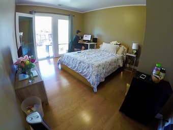 Spacious sunny bedroom with private patio 2