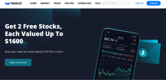 Get 2 free stocks worth upto $1600 1