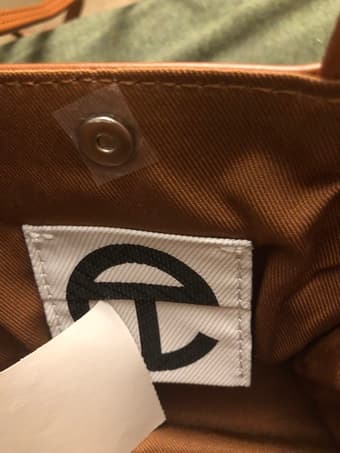Telfar (tan) bag in size small 1